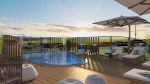 Amadeus Aurea Sun Deck mit Swimming Pool c Lueftner Cruises