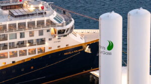 Der Versorger Barents Naturgass lieferte 200 Kubikmeter Fluessig Biogas c Havila Voyages