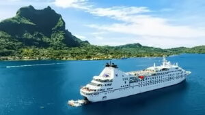 Star Breeze vor Bora Bora c Windstar Cruises