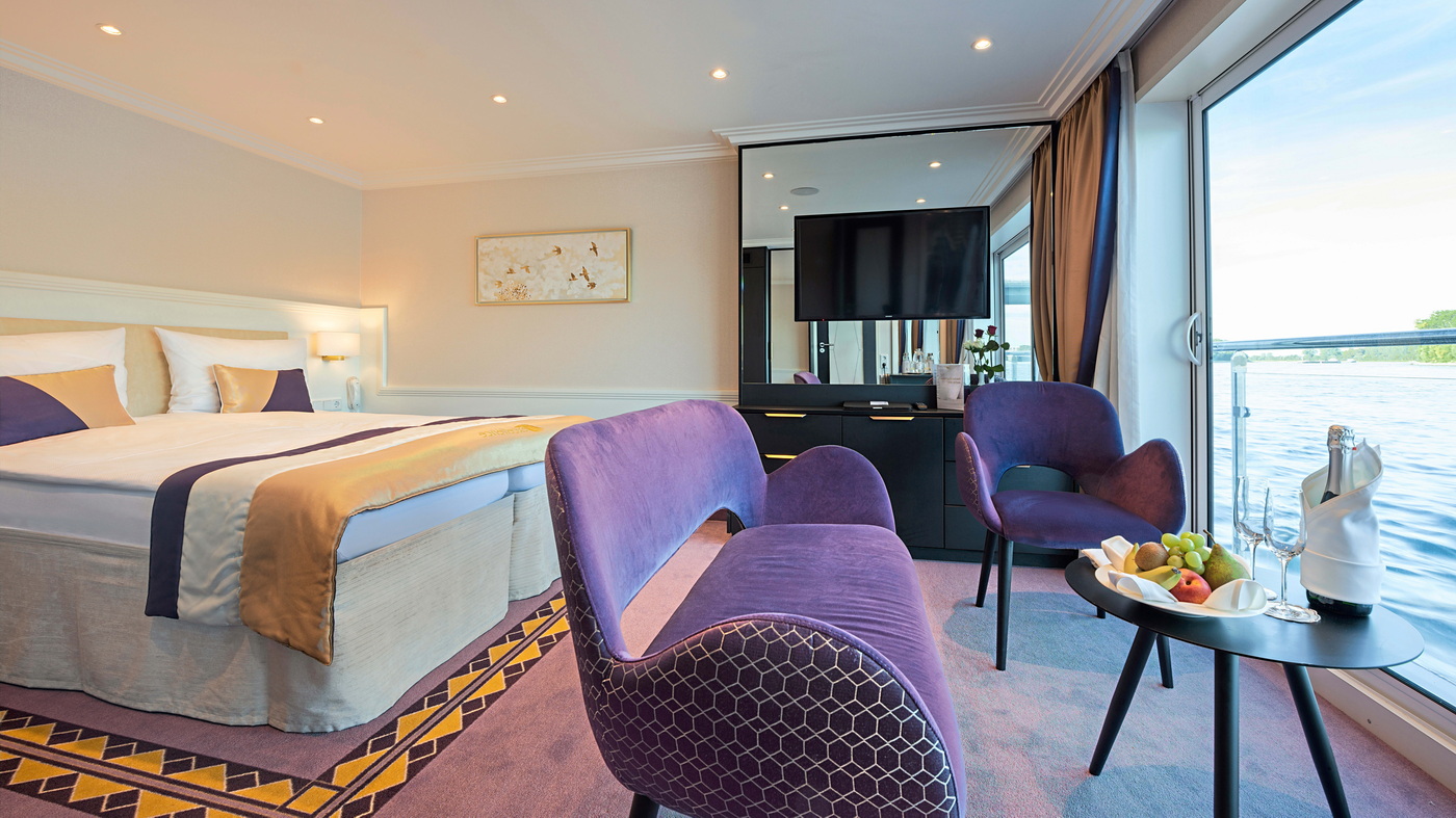 Excellence Cruises: Die Flussreisen in Europa im Reisejahr 2027 9 Excellence Flussschiff Kabine c Excellence Cruises