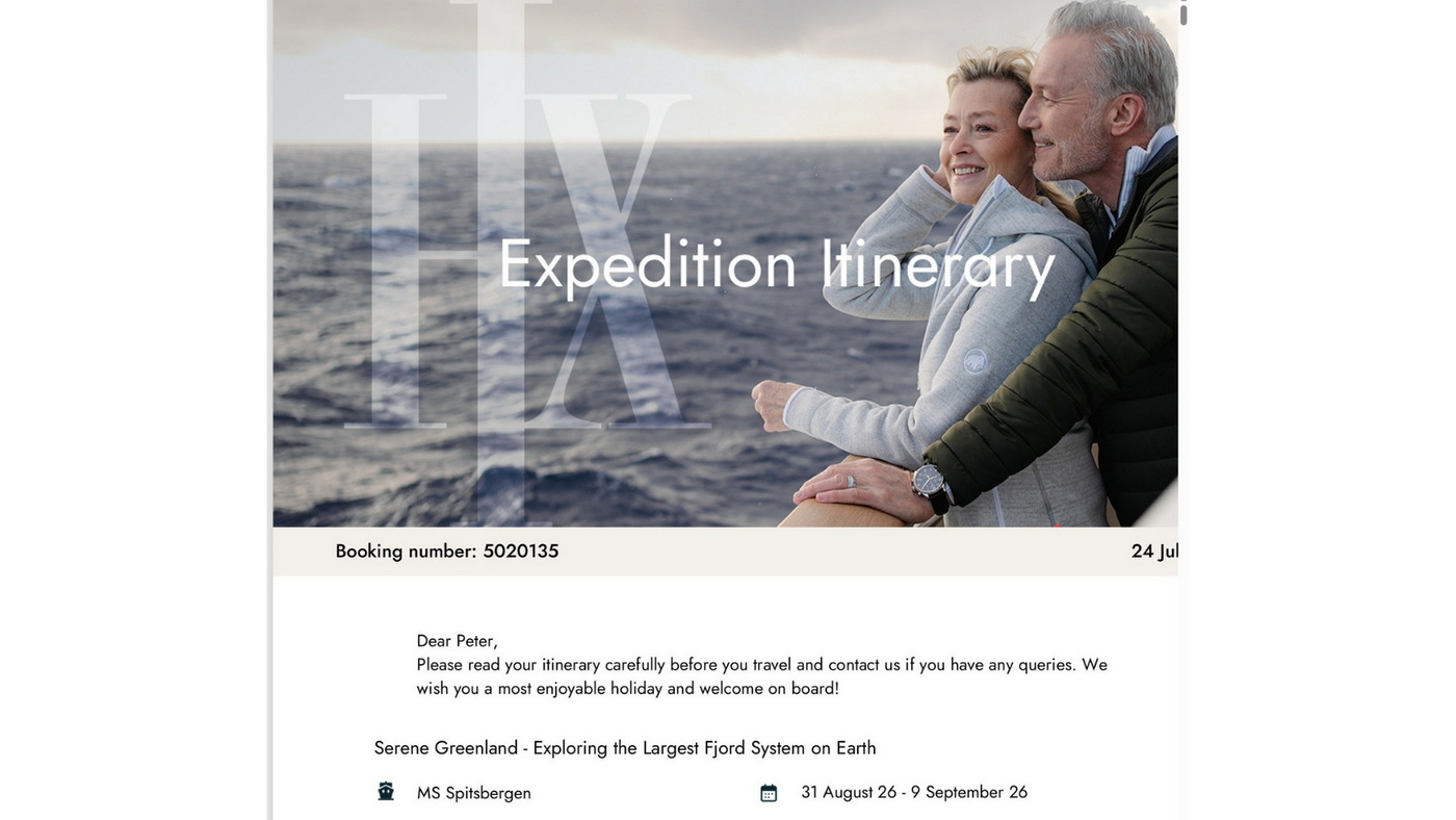 HX Expeditions: Zwei Angebote mit verbessertem Gästeerlebnis 8 HX Expedition Itinerary c HX