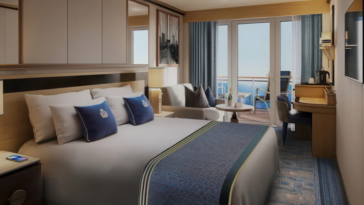 Cunard: Queen Mary 2 erstrahlt nach Modernisierung in neuem Glanz 11 Queen Mary 2 Britannia Stateroom c Cunard