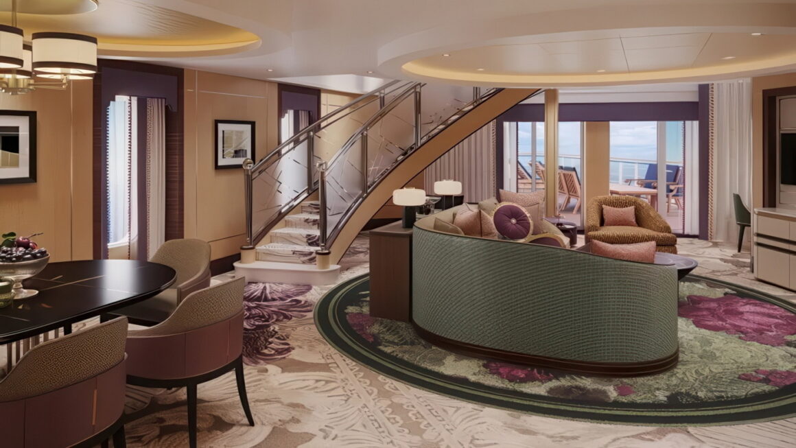 Cunard: Queen Mary 2 erstrahlt nach Modernisierung in neuem Glanz 8 Queen Mary 2 Queens Grill Suite Living Room c Cunard