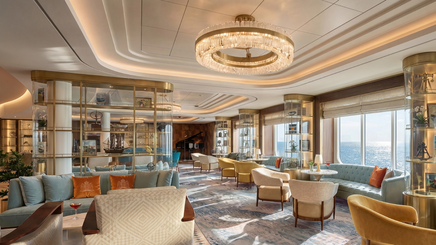 Holland America Line: Bar 1873 inspiriert von 150 Jahren Seefahrt 6 Bar 1873 Lounge c Holland America Line