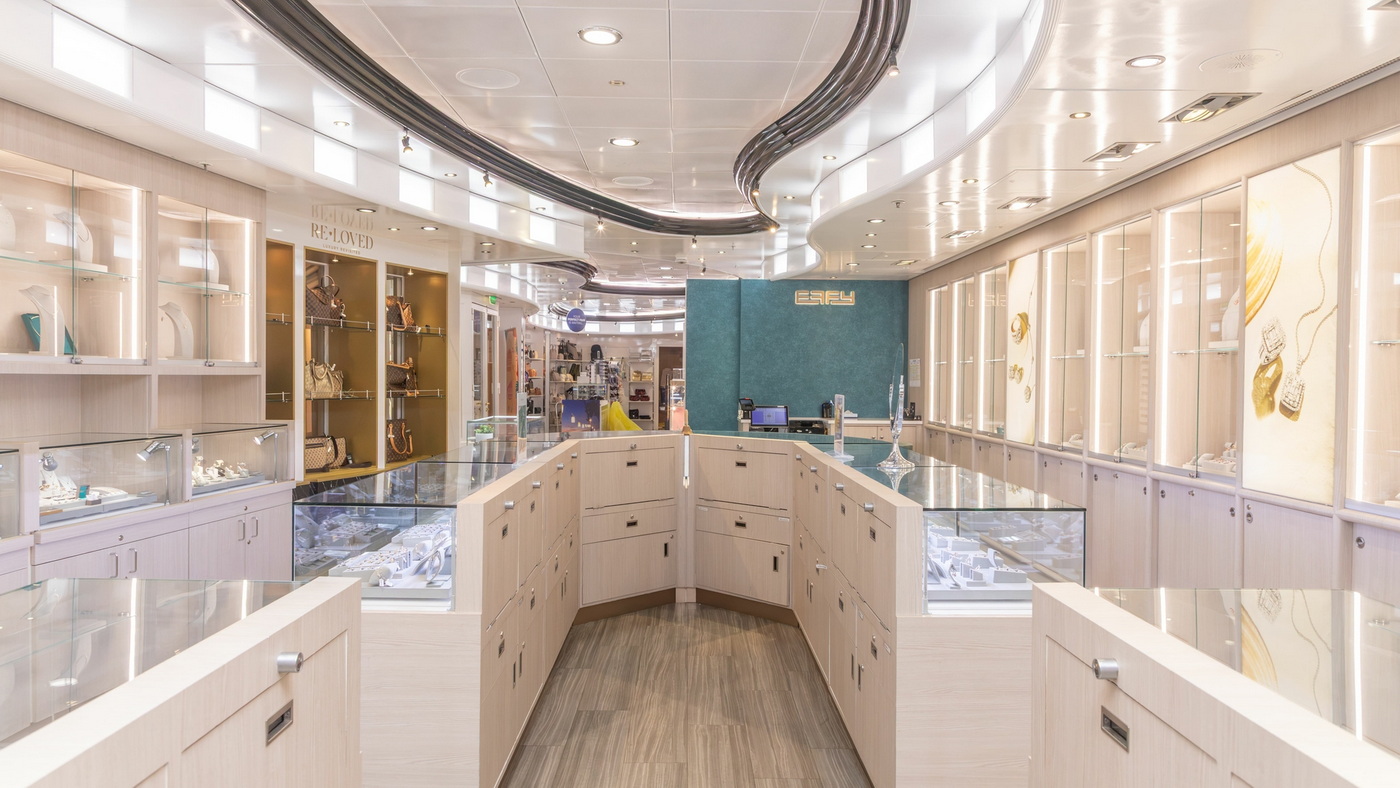 Carnival Radiance: Mit neuen Verbesserungen wieder unterwegs 6 Carnival Radiance erneuerte Effy Schmuck Boutique c Carnival Cruise Line