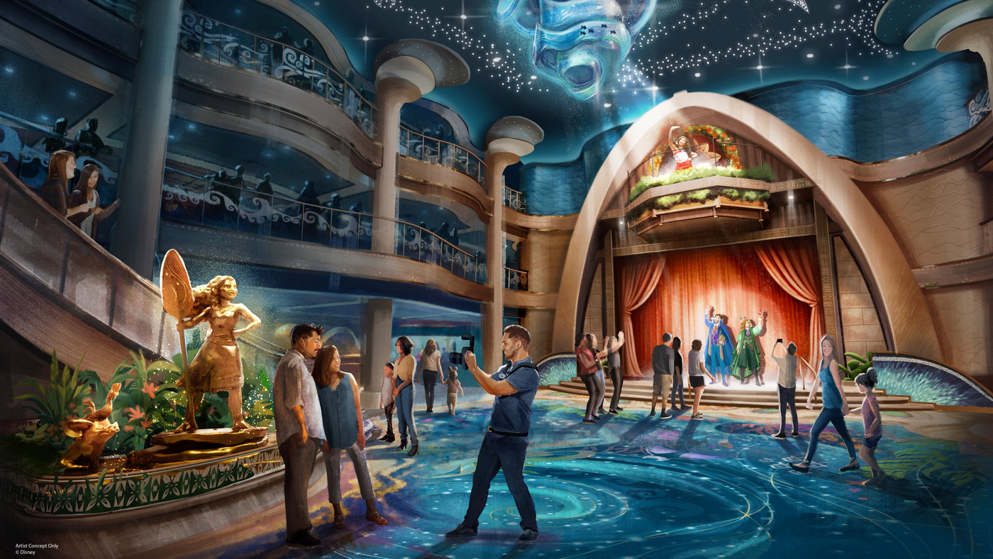 Disney Believe: Neue Erlebnisse im neuen Schiff der Wish Klasse 6 Disney Believe Grand Hall c Disney