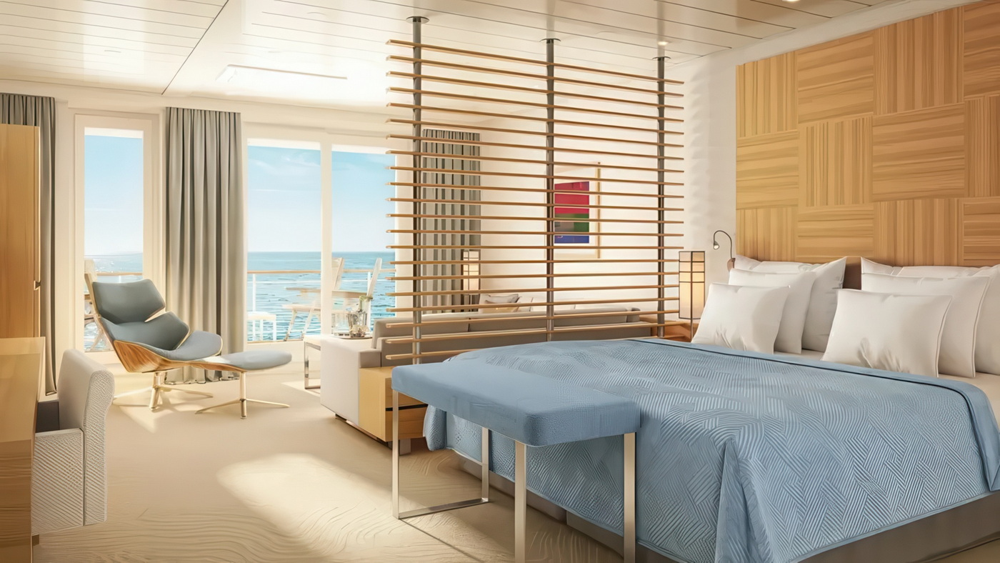 Hapag-Lloyd Cruises: Design der Suiten der Europa 2 verfeinert 7 Europa 2 Grand Ocean Suite c Hapag Lloyd Cruises
