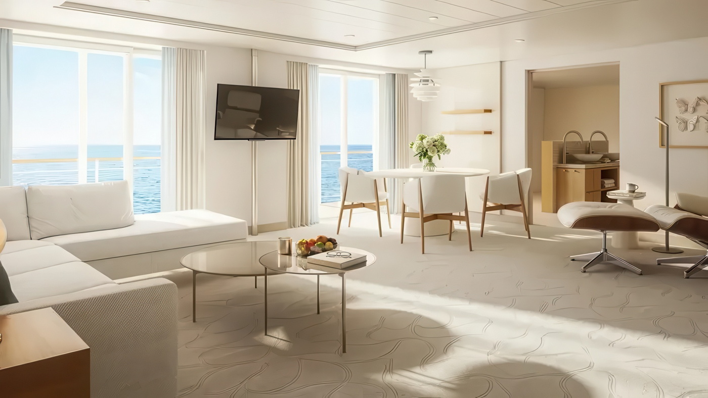 Hapag-Lloyd Cruises: Design der Suiten der Europa 2 verfeinert 8 Europa 2 Owner Suite c Hapag Lloyd Cruises