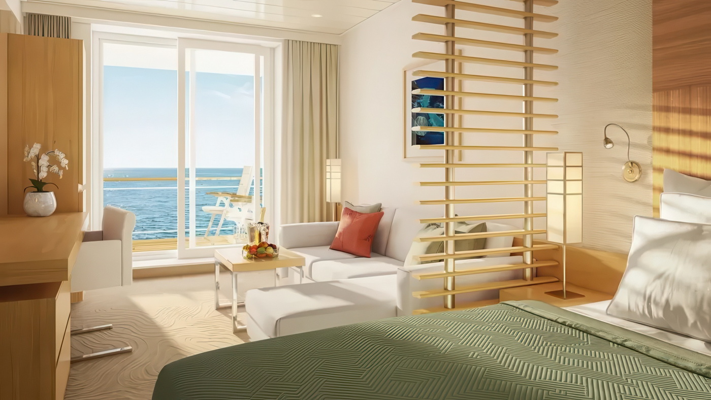 Hapag-Lloyd Cruises: Design der Suiten der Europa 2 verfeinert 6 Europa 2 Veranda Suite c Hapag Lloyd Cruises