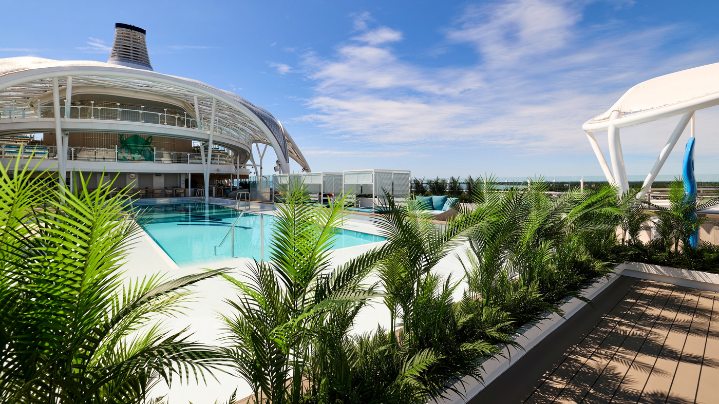 Mein Schiff Flow: Die Reisen in der Wintersaison 2027/28 8 Mein Schiff Flow Pooldeck c TUI Cruise Rene Supper