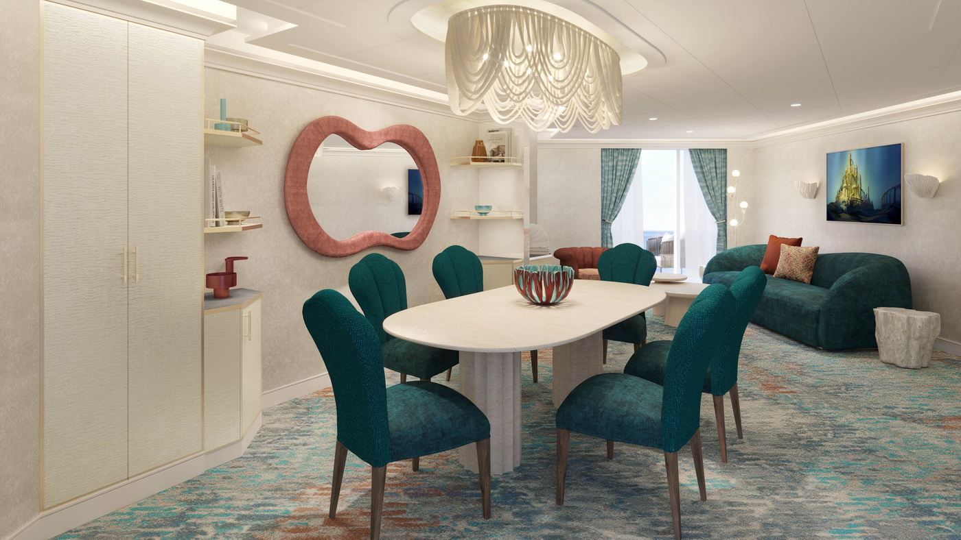 Disney Believe: Neue Erlebnisse im neuen Schiff der Wish Klasse 13 Royal Reef Suite Living Room c Disney